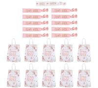 YSDYY 10 Pezzi di Regali da Sposa, 10 Pezzi di Nastri per La Birra E 1 Pezzo di Nastro di Birra, Tasca di Imballaggio della Carta di Alimentazione, Braccialetti Elastici, Forniture per Matrimoni.