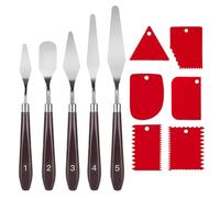 YSDYY 11 Pezzi di Raschiatori di Pallet, Colori di Pittura Ad Olio, Graffi di Pittore d'Arte, Strumento Artistico Multifunzionale.