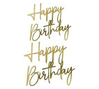 YSDYY 2 Pezzi di Decorazioni di Torta, Tutto Il Meglio per L'Inserto per Le Carte di Compleanno, Accessori per La Decorazione della Torta, Festa di Compleanno (Oro).