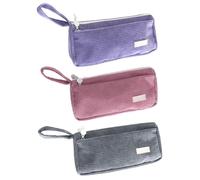 YSDYY 3 pezzi astuccio in velluto a coste, astuccio retrò, astuccio grande capacità, carino astuccio semplice, astuccio per ragazze, Multicolore, Taglia unica, moderno