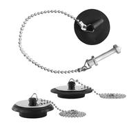 YSDYY 3 Pezzi con Bagni A Catena, Roba da Cucina in Silicone, Tappo per Lavandino, Accessori per Lavandino.