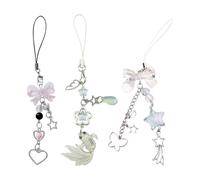YSDYY 3 Pezzi di Dolce Catena di Sospensione del Telefono Cellulare, Decorazioni Sospese alla Moda E Carine, Accessori per Catene di Telefonia Mobile Che Possono Decorare Borse E Chiavi.