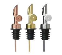 YSDYY 3 Ugelli di Collo di Bottiglia in Acciaio Inossidabile, Tappo di Lancio Automatico, Accessori per Bottiglie di Spezie, Distributore di Spezie, Requisito della Cucina.