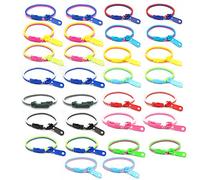 YSDYY 30 braccialetti con zip in colori misti, giocattoli sensoriali, antistress, braccialetti dell'amicizia per bambini, gioielli alla moda, regali per feste di compleanno per ragazzi e ragazze