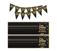 YSDYY 40 Pezzi di Tessuti E 1 Pezzo di Stendardo, Festa del 50 ° Compleanno, Decorazioni per Feste, Decorazioni Creative.