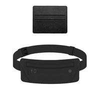 YSDYY Borsa in Vita Nera da 1 Parte, Carta in Pelle Pu 1 -Parte, Tasca per Coda di Corsa, Accessori Sportivi, Borsa A Tracolla Semplice E Informale.