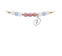 YSDYY Braccialetto di Perle D'Agata da 1 Pezzo E Portachiavi A Margherita da 1 Pezzo, Gioielli Decorativi in Corda A Mano Fai-da-Te, Portachiavi Anti-Smarrimento, Regalo per Le Future Mamme.