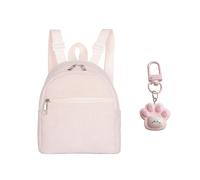 YSDYY Zaino A Cavo Da 1 -Parte E Ciondolo Gatto Da 1 -Parte, Zaino Casual Retrò, Spalla Regolabile Tracolla -Scuola Di Scuola, Adatto A Pendolarismo, Viaggio E Campus.