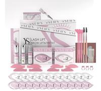 Ysen’s Kit Laminazione Ciglia e Sopracciglia con Tinta Nera - Set Completo 3-in-1 per Lash Lift & Brow Lamination, Ideale per Salone e Domestico