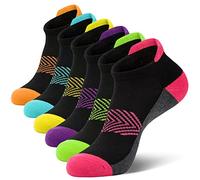 YSense Snug 6 Paia Calzini Sportivi da Donna, Calze Sportive Cotone e Donna Corti, Traspirante Assorbimento Dell'umidità Colorato, Taglia 35-40
