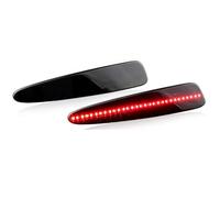 YSFDSG Indicatori Direzione Laterali Luci Segnalazione Laterali LED Paraurti Lenti Gialle Rosse Fumé Accessori Auto Per Chevy Per Corvette C6 2005-2013(Style 2)