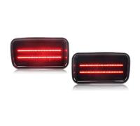 YSFDSGD 2 Pezzi Paraurti Posteriore Luce Freno Fanale Indicatore Direzione LED Rosso Per Mitsubishi Per Montero Per Sport 1999 2000 2001 2002 2003 2004 Indicatori Direzione Laterali(Smoked)