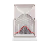 YSFHYAN 12 X 18cm Modello Sperimentale con Galton Board,Galton Board-Modello Matematico di Distribuzione Normale,Adatto per L'Insegnamento della Matematica e L'Analisi Finanziaria(Color:Bianco)