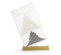 YSFHYAN Strumento Efficace per Esperimenti di Legge Statistica,Tavola di Galton in Acrilico da Scrivania,Modello Dimostrativo di Probabilità con Curva a Campana,Adatto per i Settori della Matematica