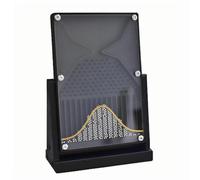 YSFW Modello di Esperimento Galton Board, Strumento Didattico per Laboratorio di Fisica da 12 * 18 Cm, Sfere d'Acciaio Misurate con Precisione, Dimostrazione Intuitiva delle Leggi Statistiche (Nero)