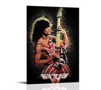 YSHCHEN Eddie Van Halen - Poster decorativo da parete con cantanti popolari e stelle, stampa artistica da parete, per camera da letto, 40 x 60 cm, con cornice