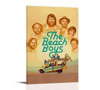 YSHCHEN Poster decorativo da parete su tela con personaggi famosi di The Beach Boys, serie Stars, 20 x 30 cm, con cornice