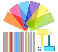 Ysimple Set di 16 strisce di lettura guidate, righello da lettura colorato con dito tracker, righello di sovrapposizione per bambini, aiuto per la lettura dislessia, per dislessia, stress visivo, ADHD