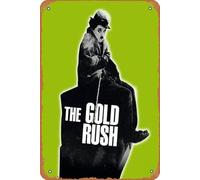 Ysirseu Decorazione da parete in latta con Charlie Chaplin in The Gold Rush Movies, 30,5 x 45,7 cm