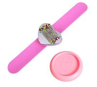 YSJCHEBS 1 Braccialetto Magnetico E 1 Scatola Magnetica per Aghi, Scatola Portaoggetti per Attrezzi da Cucito, Accessori per Cucire, Puntaspilli da Polso da Cucito, Puntaspilli da Cucito Fisso