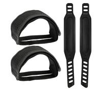 YSJCHEBS 1 Paio Di Cinghie Per Pedali E 2 Pezzi Di Cinghie Per Piedi Per Bicicletta, Cinghie Regolabili In Nylon, Accessori Per Mountain Bike, Da Strada E Città