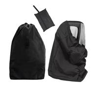 YSJCHEBS 1 sacchetto di sicurezza nero 86x43 cm, tessuto Oxford, resistente all'acqua e alla polvere, multifunzionale, adatto per i viaggi, chiusura con cordoncino