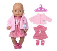 YSJCHEBS 1 Set di Vestiti per Bambole, Penna di Agnello Rosa, 1 Gruccia, Vestiti per Bambole, Accessori per Bambole, Vestiti per Bambole da 30 Cm