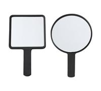 YSJCHEBS 1 Specchio Per Trucco Rotondo E 1 Specchio Per Trucco Quadrato, Portatile, Adatto A Casa E In Viaggio