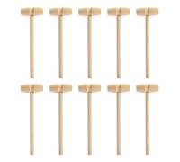 YSJCHEBS 10 Pezzi Mini Martello di Legno Martello di Legno Creativo Martello di Legno per Bambini Giocattoli per Bambini Strumenti Artigianali Fai da Te