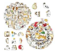 YSJCHEBS 100 Adesivi Gatti Cartoni Animati, Adesivi Carini, Adesivi per Bambini, Adesivi Impermeabili, Possono Decorare Bagagli, Album di Ritagli, Bottiglie d'Acqua