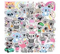 YSJCHEBS 100 Adesivi Koala Cartoni Animati, Adesivi Graffiti Carini, Adesivi Animali Impermeabili, Decorazione Adesiva, Adatti per Valigie, Tazze d'Acqua, Computer