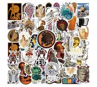 YSJCHEBS 100 Adesivi Mitologici, Decorazione di Adesivi retrò dei Cartoni Animati, Adesivi Decorativi per Notebook Fai da Te, Adesivi per Album di Ritagli, Adesivi Regalo di Mitologia Greca