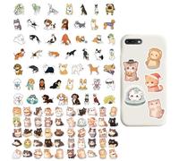 YSJCHEBS 100 Fogli di Adesivi per Animali Carini, Adesivi per Animali dei Cartoni Animati, Adesivi Decorativi Fai da Te, Adesivi Graffiti Impermeabili, Adesivi per Album, Adesivi per Laptop