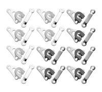 YSJCHEBS 12 Chiusure per Pantaloni, Ganci E Occhielli in Vita per Pantaloni, Fibbie con Gancio in Metallo, Ganci per Chiusura in Vita per Jeans, Decorazione Nascosta con Fibbia per Pantaloni