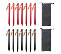 YSJCHEBS 14 Chiodi Triangolari, 2 Borse per Oggetti, Chiodi Antivento, Accessori per Tende da Esterno