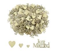 YSJCHEBS 150 Decorazioni in Legno per Matrimoni, Decorazioni Fai da Te, Accessori per Foto di Feste, Decorazioni Creative in Legno, Decorazioni per La Tavola delle Feste