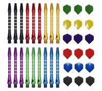 YSJCHEBS 18 Aste per Freccette in Alluminio E 18 Fogli per Freccette, Accessori per Freccette, Materiali per Freccette Fai-da-Te, Accessori per Gli Appassionati di Freccette