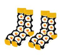 YSJCHEBS 2 Paia Di Calzini Con Uova In Camicia, Calzini Divertenti, Calzini Insoliti, Regali Insoliti Per Gli Amici, Regali Di Calzini Di Natale, Calzini Per Uomini E Donne