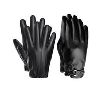 YSJCHEBS 2 Paia Guanti In Pelle Da Uomo, Guanti Da Guida, Guanti Da Esterno Resistenti All'Usura, Guanti Da Ciclismo Ispessiti, Guanti Touch Screen, Guanti Caldi Antivento