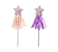 YSJCHEBS 2 Pezzi Bacchette Stellari con Paillettes Giocattoli per Ragazze Giochi di Ruolo per Bambini Accessori per Costumi Bacchette Stellari Carine