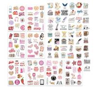 YSJCHEBS 2 Set di Adesivi Graffiti, Decorazioni Adesive Fai da Te, Adesivi Carini, Adesivi retrò, Adesivi Impermeabili, Decorazioni per Libri, Scooter, Tazze d'Acqua, ECC.