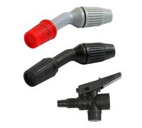 YSJCHEBS 2 Testine di Spruzzo Standard, 1 Controller di Spruzzo Nero, Ugello per Tubo Flessibile, Ugello per Spruzzatore da Giardino, Parti per Spruzzatore da Giardino, Parti per Spruzzatore A Zaino