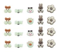 YSJCHEBS 20 Pezzi Di Ornamenti Luminosi Per Scarpe A Forma Di Cartone Animato, Fiori Decorativi Per Scarpe, Graziose Fibbie Luminose Per Scarpe, Accessori Per La Decorazione Di Scarpe Fai Da Te