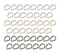 YSJCHEBS 45 Bottoni con Anello A D, Anelli A D, Forniture Artigianali in Metallo, Anelli A D A Mezzo Anello, Bottoni con Anello A D in Metallo, Anelli A D Semicircolari