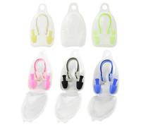 YSJCHEBS 6 Set di Tappi per Le Orecchie con Clip per Il Naso, Accessori per L'Allenamento del Nuoto, Accessori per Il Nuoto per Adulti E Bambini
