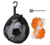 YSJCHEBS Borsa per Palline da 1 Pezzo con Fibbia Sospesa E Borsa in Rete da 1 Pezzo, con Ago per Aria da 1 Pezzo, Custodia per Palline, Custodia in Rete, Borsa per Palline Portatile