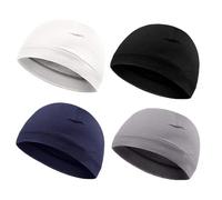 YSJCHEBS Cappello A Cuffia Semplice Da 4 Pezzi, Cappello Sportivo Elastico Per Esterni, Cappello In Pile Caldo, Cappello Sportivo, Cappello Da Corsa, Cappello Da Sci Traspirante E Confortevole