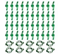 YSJCHEBS Clip per Addestramento per Steli di Piante da 40 Pezzi E Clip per Fissaggio di Viti da 10 Pezzi, Clip per Piante Regolabili, Clip per Piante in Plastica, Attrezzi da Giardino