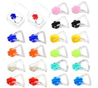 YSJCHEBS Clip per Naso da 20 Pezzi, Scatola di Immagazzinaggio da 2 Pezzi, Clip per Naso per Nuoto, Clip per Naso per Adulti Che Nuotano, Clip per Naso per Bambini, Clip per Naso per Nuoto Giovanile