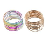YSJCHEBS Confezione da 2 Braccialetti Multistrato Colorati, Braccialetti retrò, Braccialetti Personalizzati alla Moda, Accessori per Abbigliamento da Festa